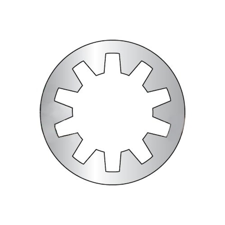 Newport Fasteners Military Internal Tooth Lock Washer, For Screw Size #8 410 Stainless Steel, Plain Finish, 5000 PK 329763